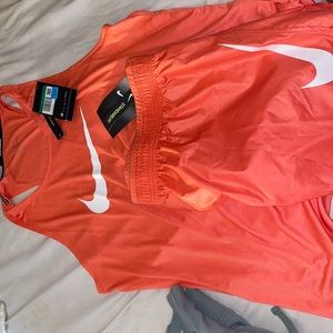 Nike orange short set